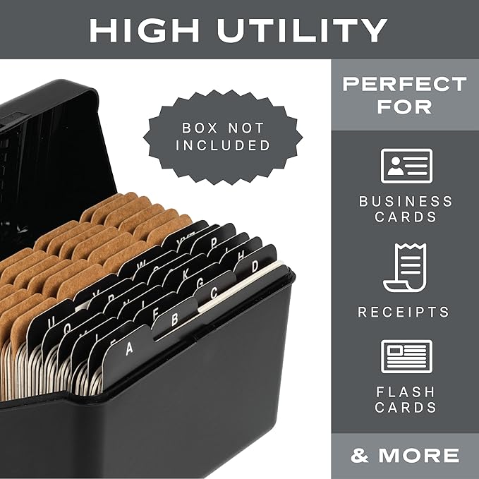 3x5 Index Card Alphabet Tab Dividers 24 pcs - Image 4