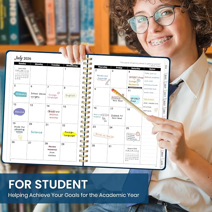 Planner 2026-2027 for Women & Men, Academic Monthly and Weekly Calendar Planner - Image 6