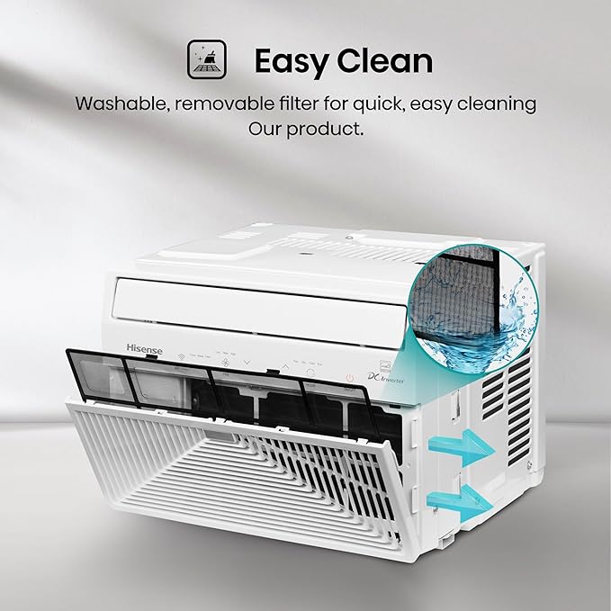 Hisense WCT06W25A Window Air Conditioner, 6,000 BTU, White-DeskLoop Office