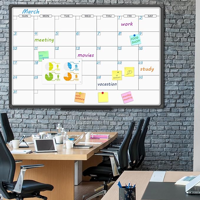 JILoffice Dry Erase Calendar Whiteboard - Image 4