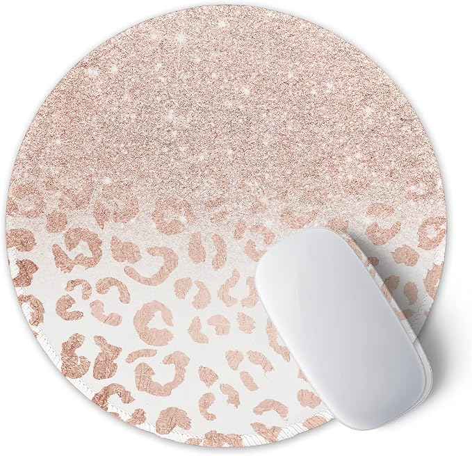 ITNRSIIET Round Mouse Pad with Stitched Edge Premium-Textured Waterproof - Image 2