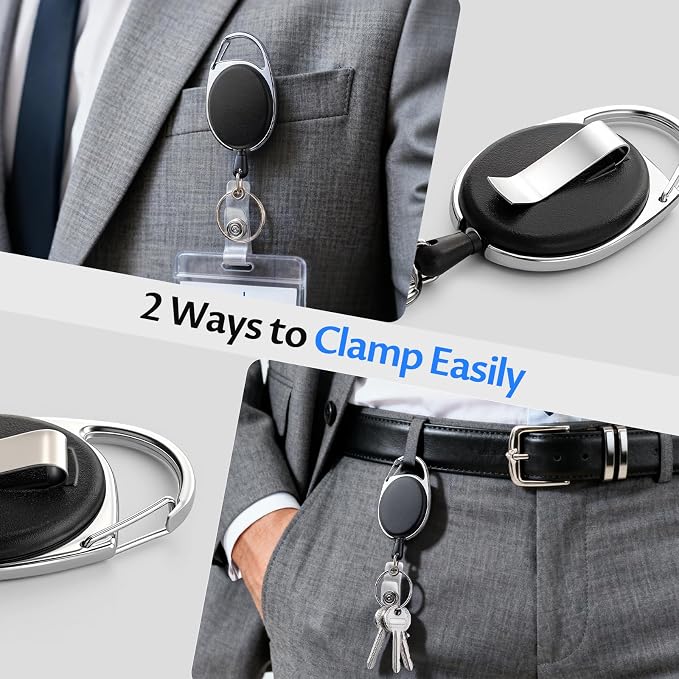Simetufy 15 Pack Retractable Badge Holder - Image 4