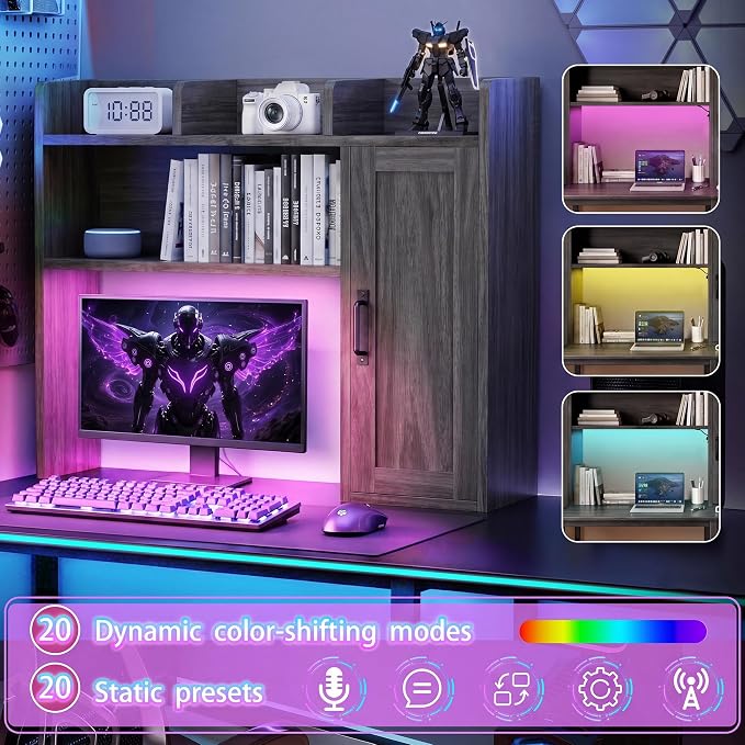 Dorm Desk Hutch, Desktop Shelf - Image 5