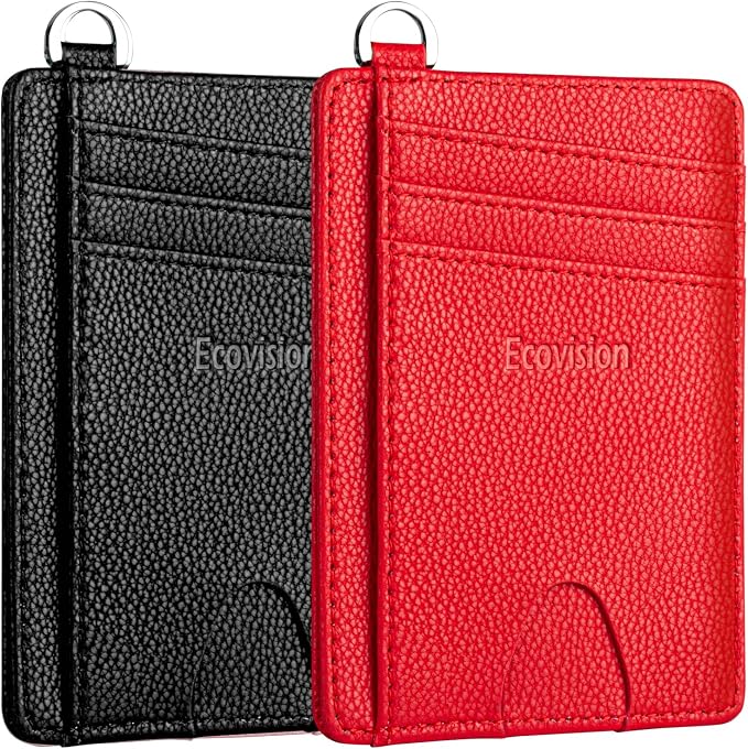 Slim Minimalist Front Pocket Wallet, RFID Blocking Credit Card Holder Wallet by Ecovision
