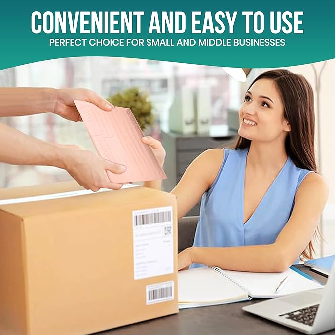 Levex - #2 8.5" x 12" [5 Pack] Light Pink Poly Bubble Mailers, Padded Envelope Mailers, Packing Envelope & Mailing Bags for Shipping-DeskLoop Office