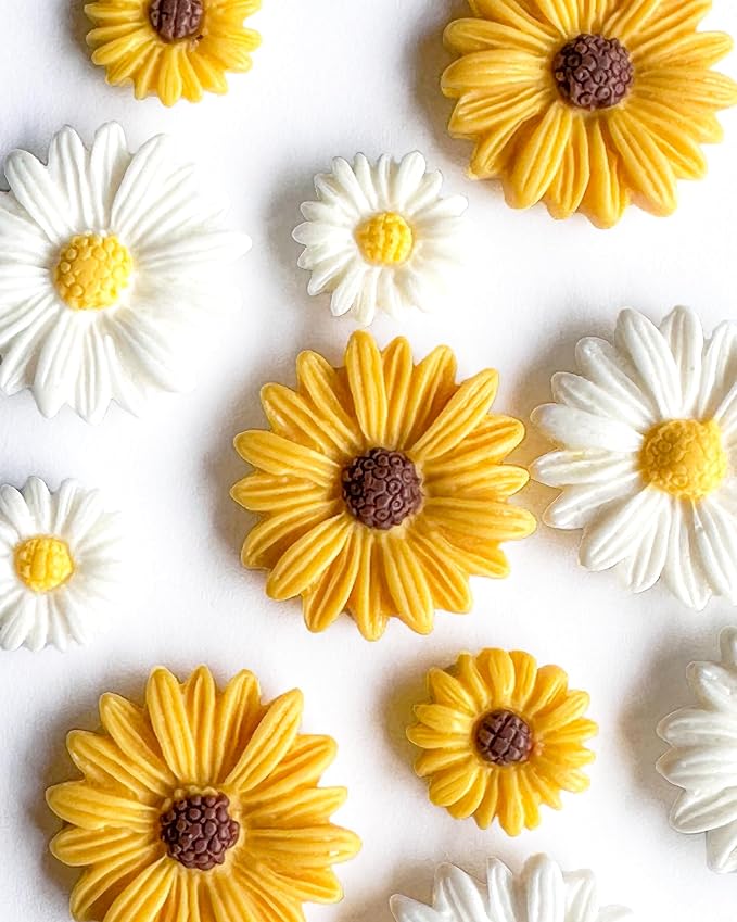 16 pcs -Cute Daisy Magnet, Small Flower Magnet - Image 5