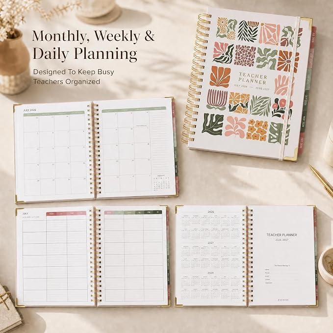 Aesthetic Teacher Planner For The 2026-2027 Academic School Year - Image 3