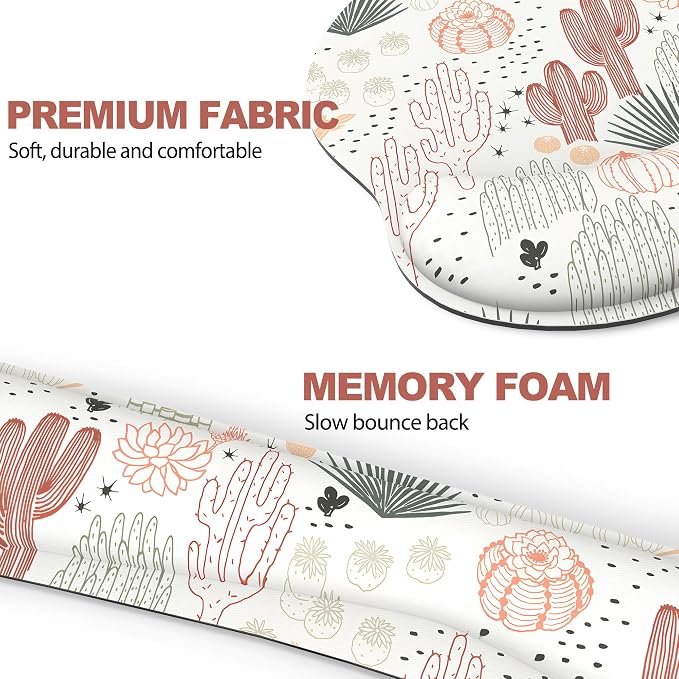 Ergonomic Mouse Pad with Wrist Rest and Keyboard Wrist Rest, Mousepad and Wrist - Image 5