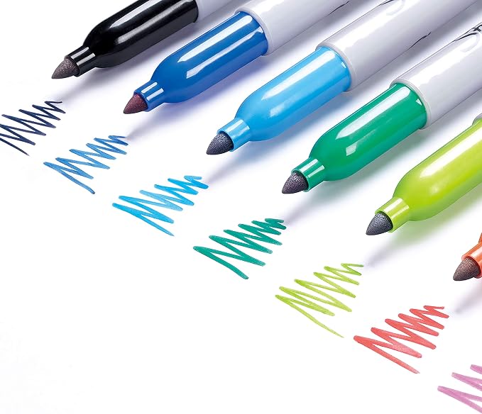 Sharpie Permanent Markers, Fine Tip, 2 Pack - Image 3