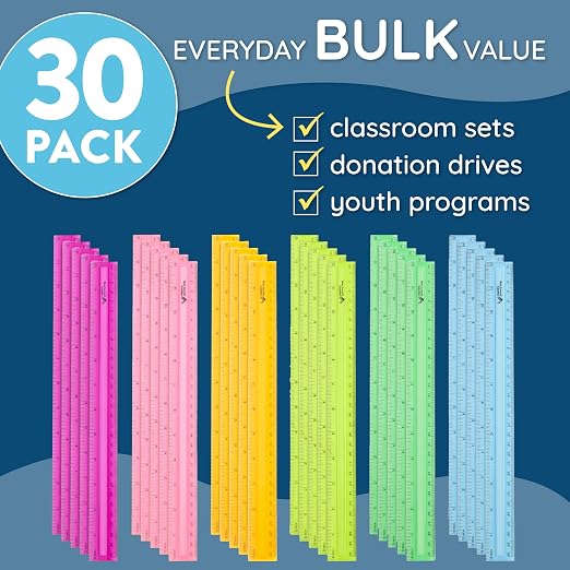 Blue Summit Supplies 30 Plastic Rulers Bulk - Image 5
