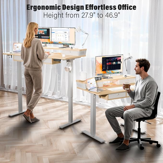 Kingant 55 x 24 Inch Electric Standing Desk - Image 3