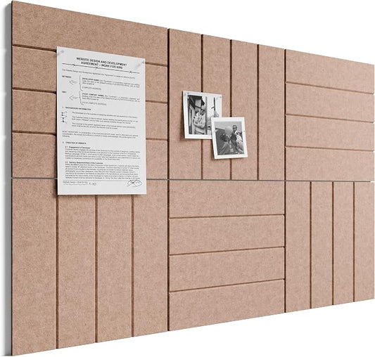 Bumusty Large Cork Board Alternative-36 x 24" Felt Bulletin Board Tiles by BUMUSTY