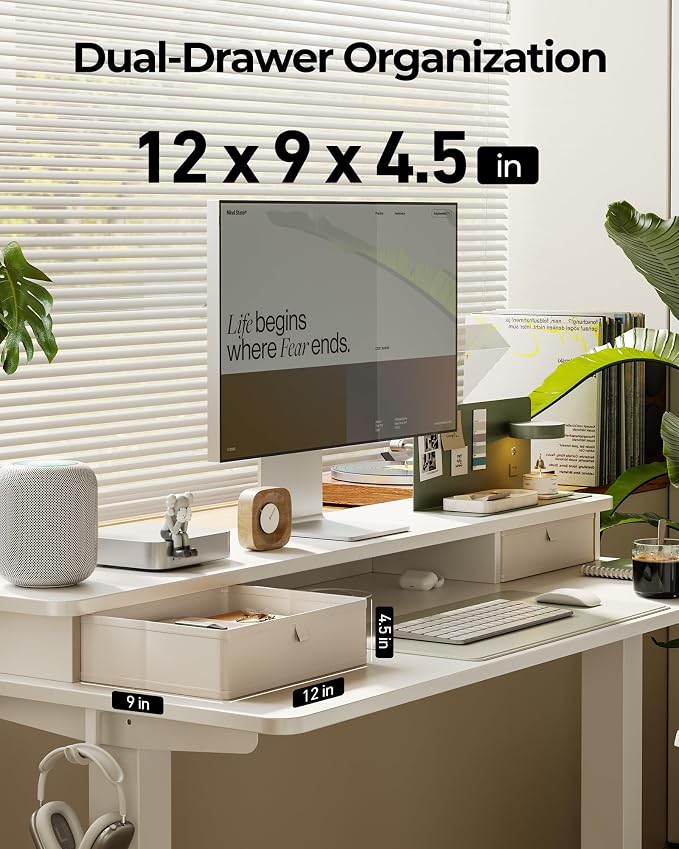 FEZIBO 60 x 24 Inch Height Adjustable Electric Standing Desk - Image 7