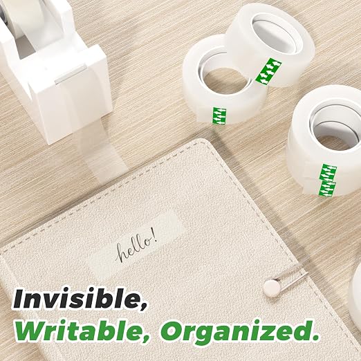 SWRT Invisible Tape Refills, 12 Rolls, 3/4 in x 800 in, Matte Finish | Blends - Image 3
