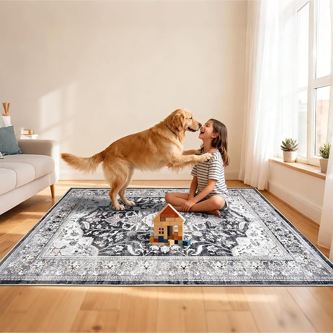 Office Chair Mat for Hardwood Tile Floor, Machine Washable Office Area Carpet - Image 7
