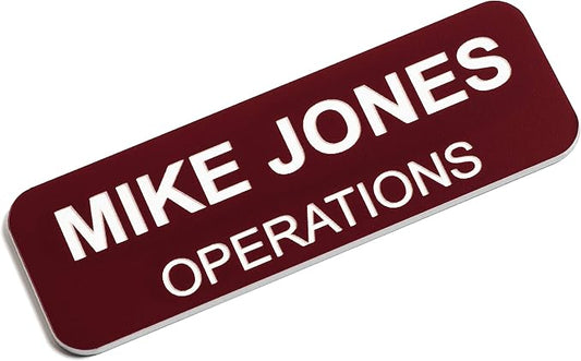 Custom Engraved Name Tag Badges – Personalized Identification by ProvidenceEngraving