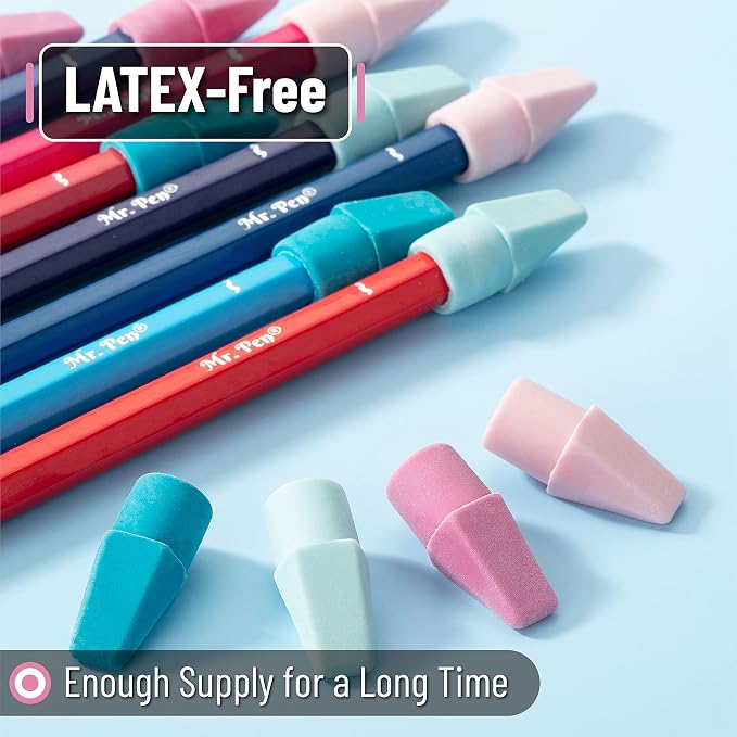Mr. Pen- Pencil Erasers Toppers, 500 Pack, Latex Free, No Smudge | Mr Pen - Image 4