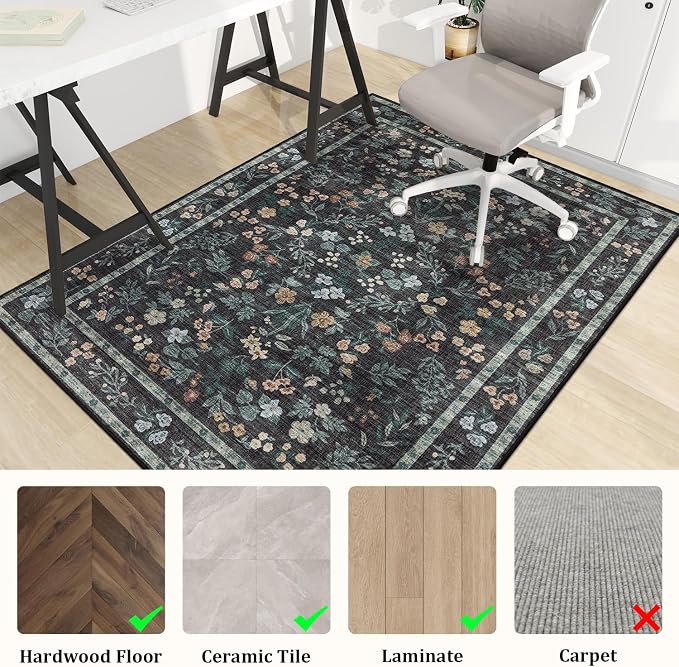 chakme Office Chair Mat for Hardwood Floor, Machine Wash - Image 3