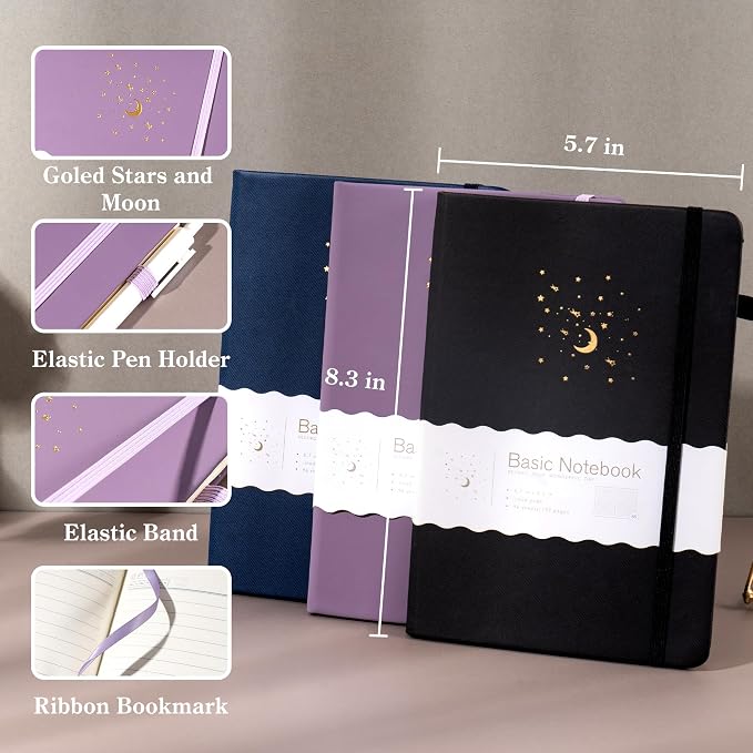 CAGIE 3 Pack Lined Journals Notebook - Image 4