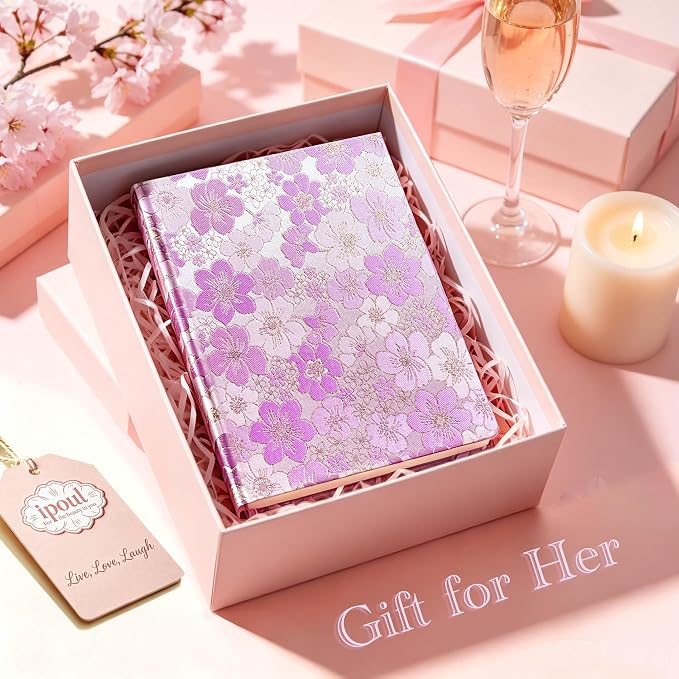 Purple Notebook, Floral Journal, Journal - Image 5