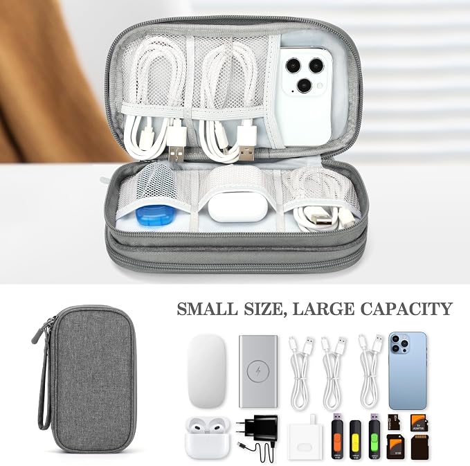 FYY Travel Cable Organizer Pouch Electronic Accessories Carry Case Portable - Image 6