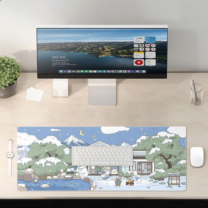 Kawaii Mouse Pad Large Desk Mat Extended Keyboard Mouse Pad Cute Mousepad - Image 6