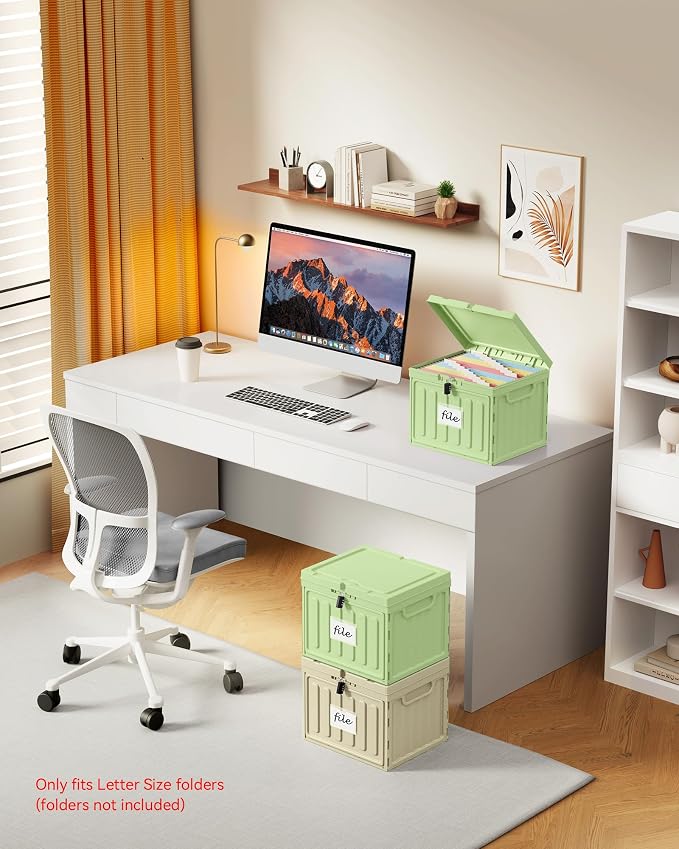 Oterri Lockable Plastic File Box - Image 6
