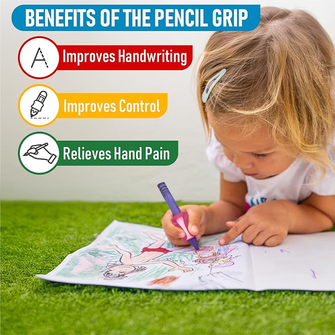 The Pencil Grip Metallic Grippers 6-Pack, Pencil Grips - Image 3