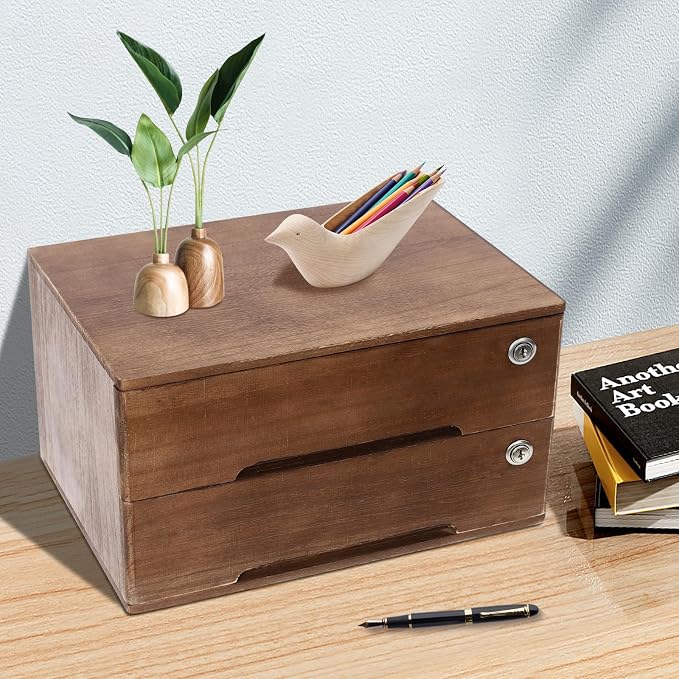 Wooden Desktop Storage Box - Image 2