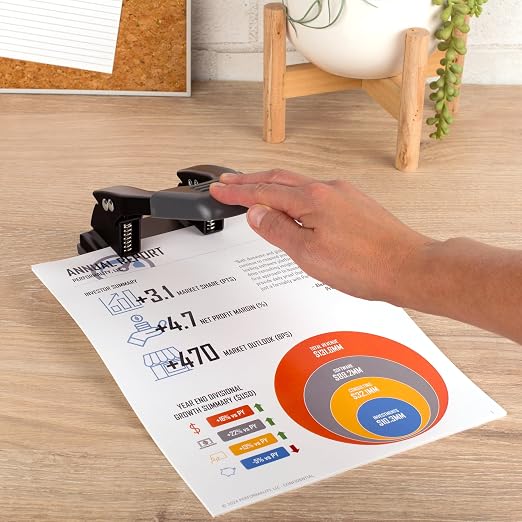 Swingline 2 Hole Punch, 28 Sheet Capacity Hole Puncher, Paper Punch, Low Effort - Image 3