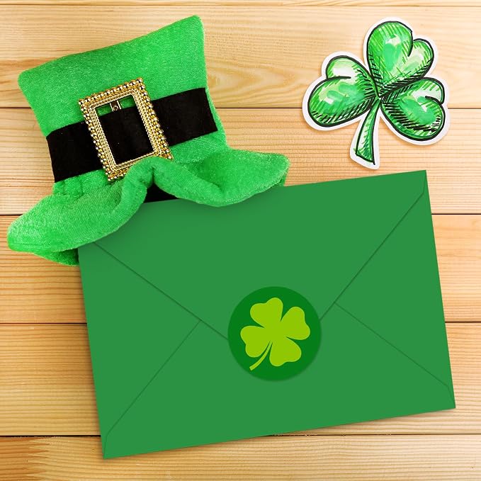 Whaline 50 Pcs St. Patrick's Day Invitation Envelopes Greeting Card Envelope - Image 6