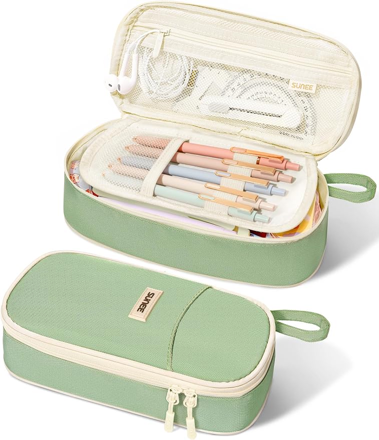 SUNEE Cute Pencil Case, Large Pencil Pouch, Aesthetic Big Pencil Bag by SUNEE
