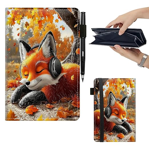 Fox Wearing Headphones Large Server Book by Unknown