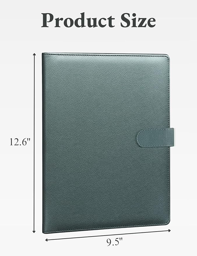 Mymazn Padfolio Portfolio Folder, Faux Leather Interview Resume Folder - Image 2