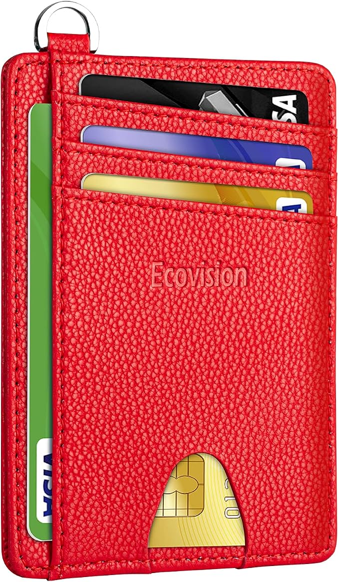 Slim Minimalist Front Pocket Wallet, RFID Blocking Credit Card Holder Wallet by Ecovision