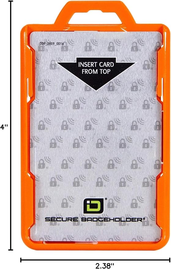 ID Stronghold - RFID Blocking Secure Badge Holder - Duolite 2 Card ID Holder - - Image 7