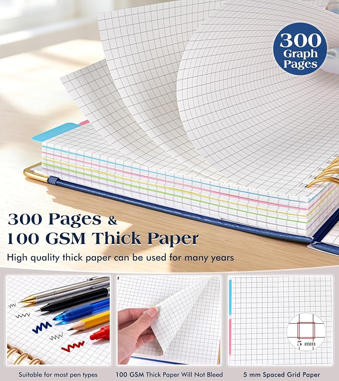 5 Subject Graph Paper Notebook - Image 5