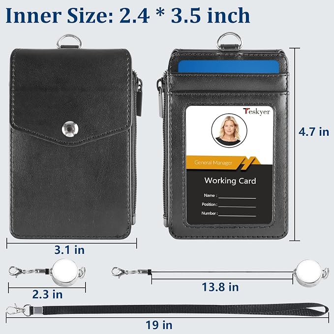 Teskyer Leather Badge Holder - Image 5
