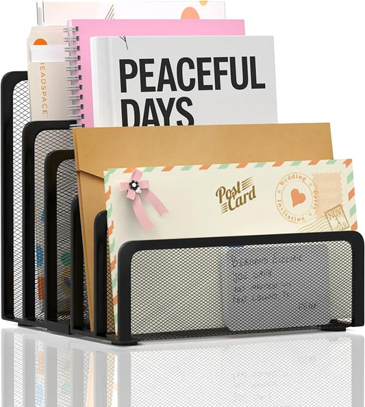 ReePlan Mail Organizer with 5 Slot, Metal Mail Holder by Unknown