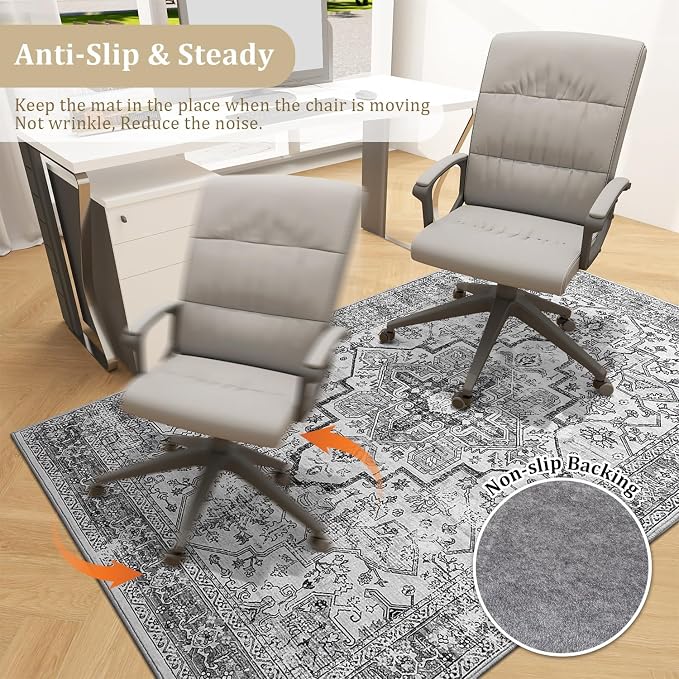 chakme Office Chair Mat for Hardwood Floor, Machine Wash - Image 5