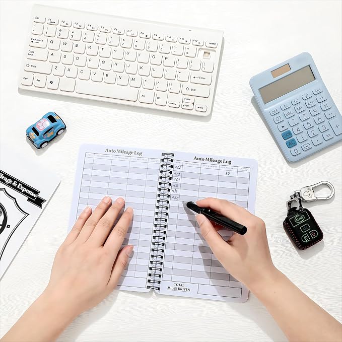 Spakon 2 Pcs Auto Mileage & Expense Log Book - Image 4