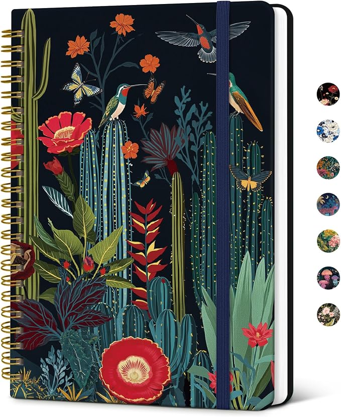Taja Lined Spiral Notebook Journal by Taja
