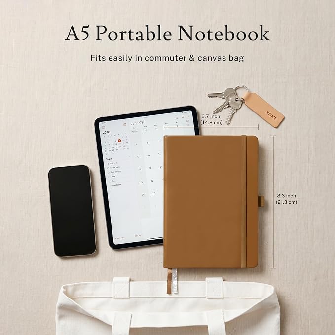 PAGELYST Lined Journal Notebook, 4 Pack Leather Journal - Image 4