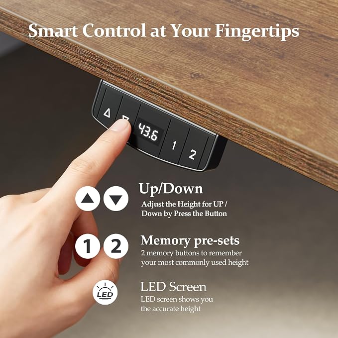 Klicelor 55 Inch Electric Standing Desk - Image 8