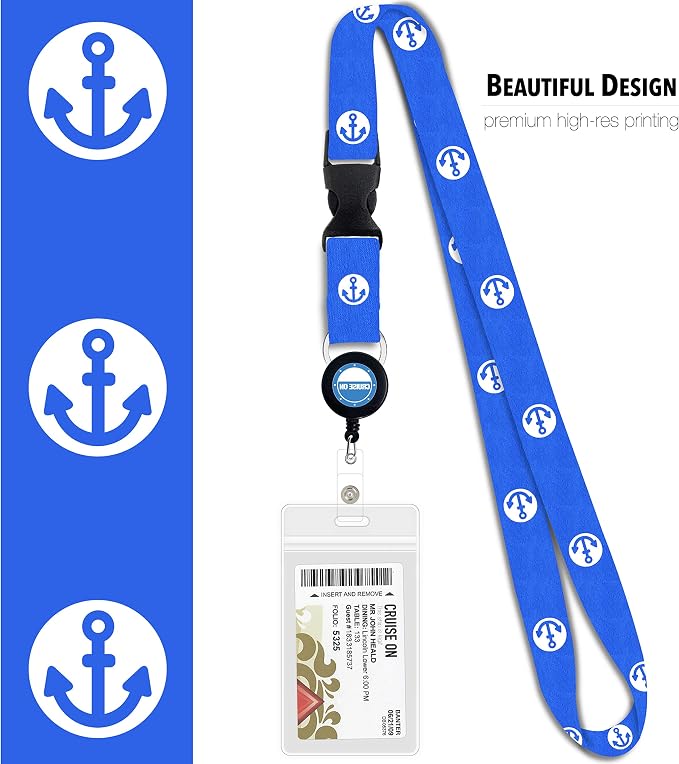 Cruise On Cruise Lanyard for Ship Cards – 2-Pack Retractable Badge & Waterproof - Image 5