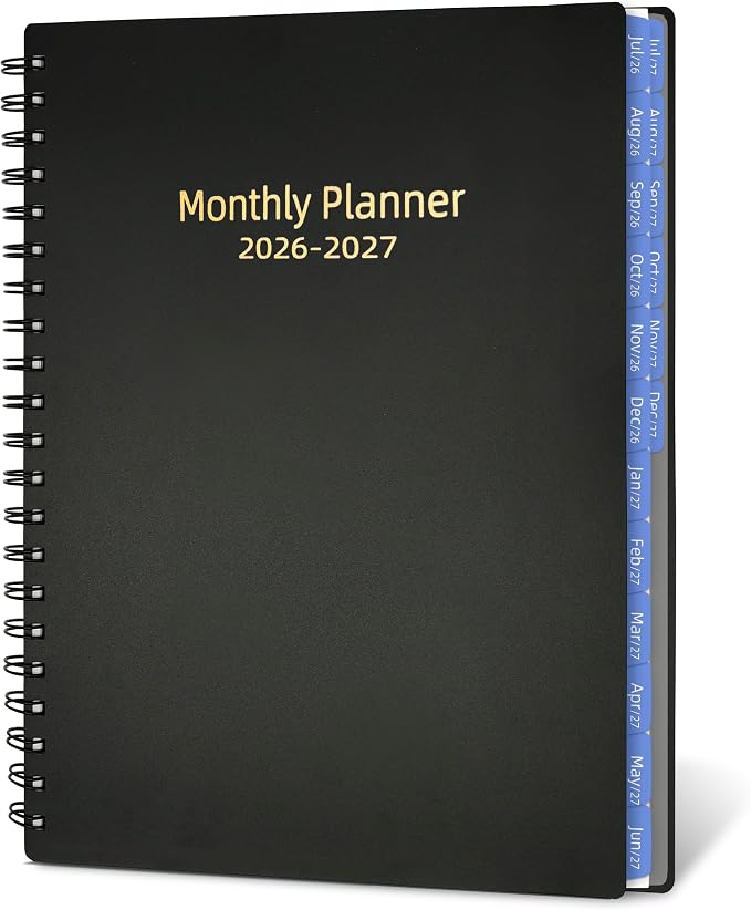 Monthly Planner 2026-2027, 18 Months Calendar Book from Jul 2026-Dec 2027 by XAOWON