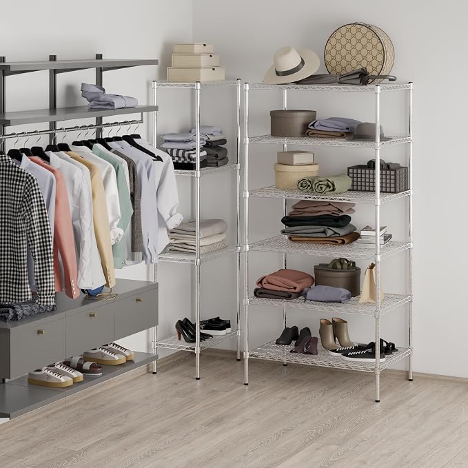Regal Altair 24" Deep x 36" Wide x 74" Height Wire Shelving Kit | 6-Tier | NSF - Image 7