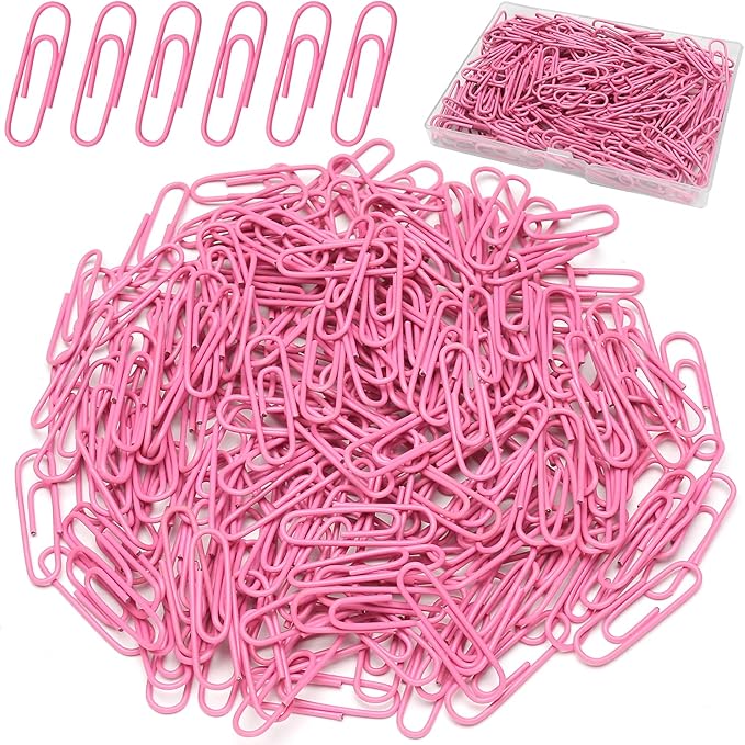 Elisel Paper Clips, Durable and Rustproof Coated Paper Clips, School and by Elisel