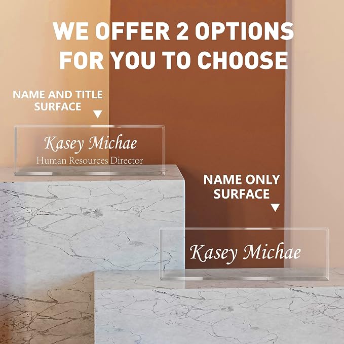 Gowelly Office Engraved Acrylic Name Plate - Image 5