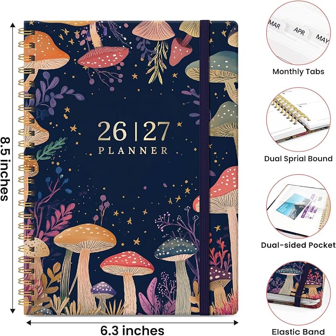 Planner 2026-2027, Hardcover Monthly and Weekly Academic Planner July 2026 - Image 4